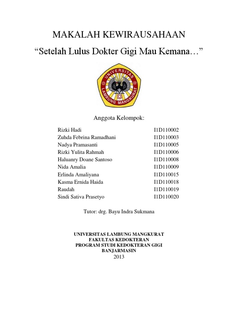 Cover Makalah Kewirausahaan