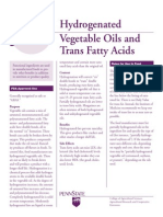 Hydrogenated Vegetable Oils and Trans Fatty Acids: Unctional Ingredients