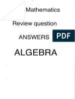 HL Algebra Review Questions (Original)