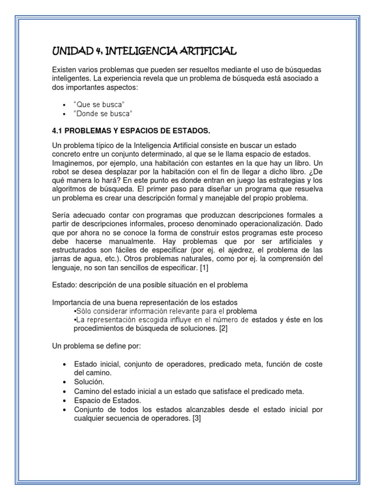 Problemas y Estrategias en IA | PDF | Inteligencia artificial ...