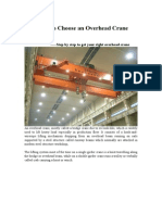 Guide To Choose An Overhead Crane