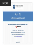 Aula 01 - InformaçSes Gerais