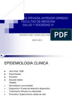 9. Epidemiología clínica y pruebas diagnósticas