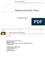 Basics in Systems and Circuits Theory: Michael E. Auer