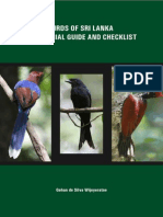 Birds of Sri Lanka A Pictorial Guide and Checklist: Gehan de Silva Wijeyeratne