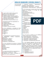 Cuadernillo de Comunicación Y Literatura. Semana #5: Relacione Lo Siguiente