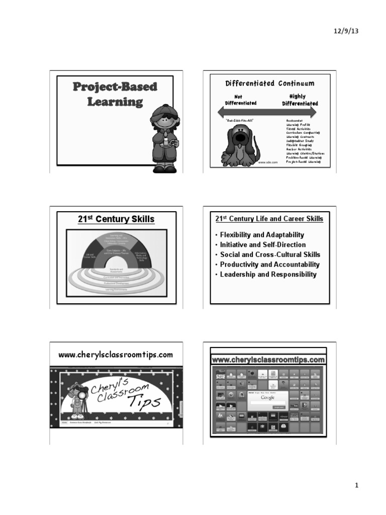 Project-Based Learning K-12.01 Handout | PDF | Project Based Learning ...