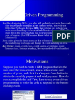 Event-Driven Programming: Key Terms