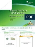 Pasos Hacia La Certificacion de Grupo Presentation Spa