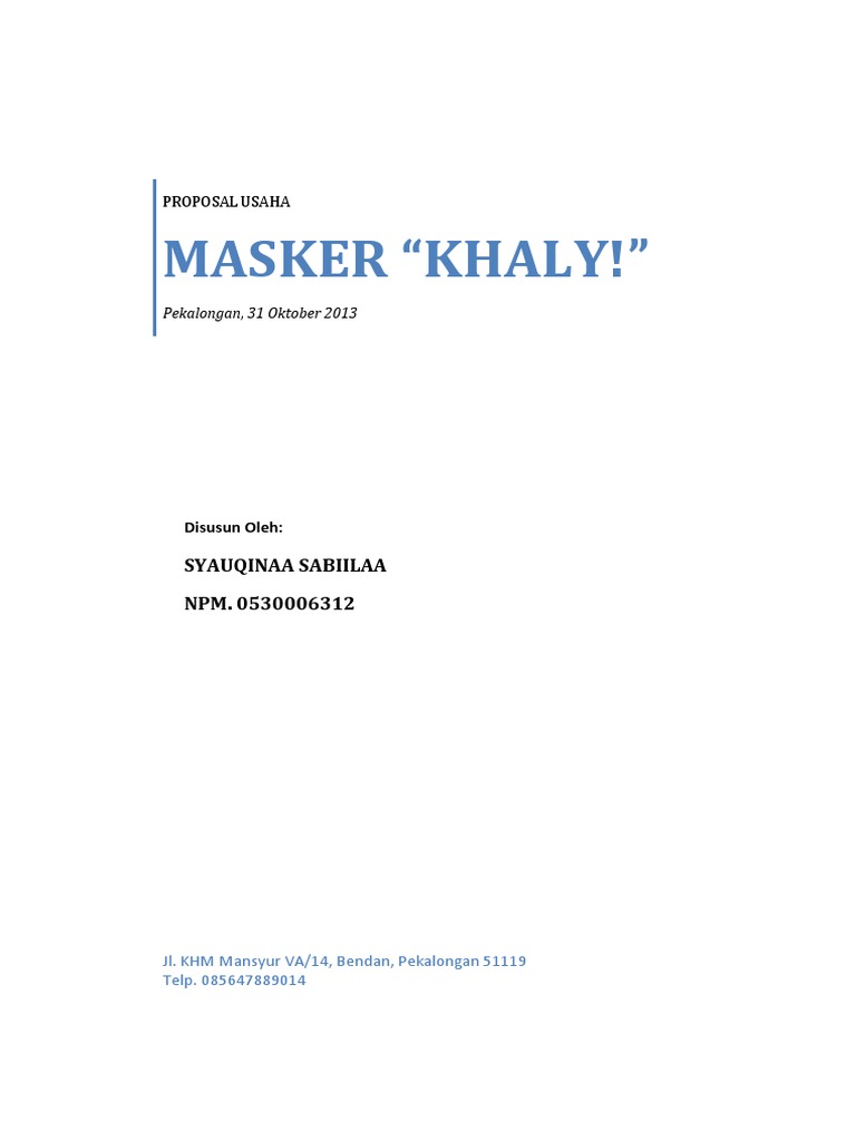 Proposal Usaha
