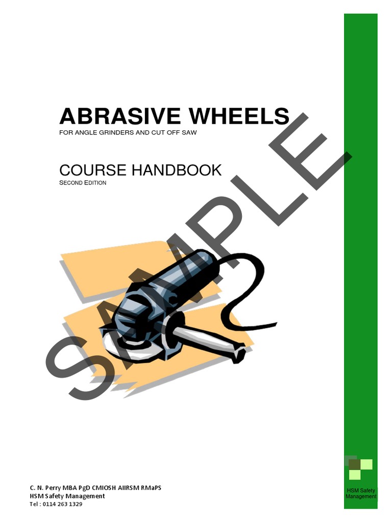 ABRASIVE WHEELS Handout - Angle - Cut Off Only v2.BAK | PDF | Grinding ...