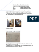 unit 3 chemistry types of reactions lab