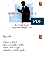 Quality of Work Life (QWL) : DR Anjali Bansal