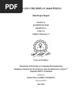 Download Mini Project Report Topic - 3D LED CUBE DISPLAY 8x8x8 Pixels by bineeshbhasi SN190635442 doc pdf