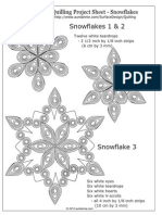 Snowflakes 1 & 2: Basics of Quilling Project Sheet - Snowflakes