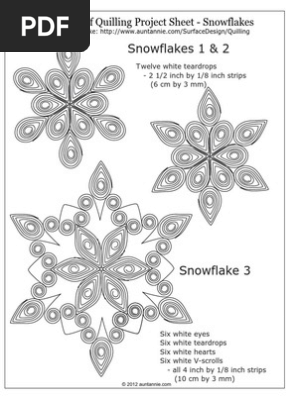 Quilling Snowflakes
