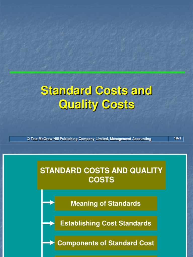 Standard Costs PDF