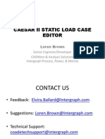 Caesar static Load Case Editor