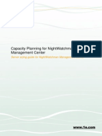 Capacity Planning For NightWatchman Management Center