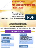 RPJM/Renstra Bidang Pertanahan
2015-2019