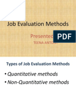 Job Evaluation Methods