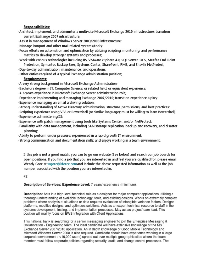 Microsoft Exchange Administrator Roles | PDF | Microsoft Exchange ...