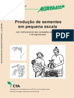 Produção de sementes em pequena escala