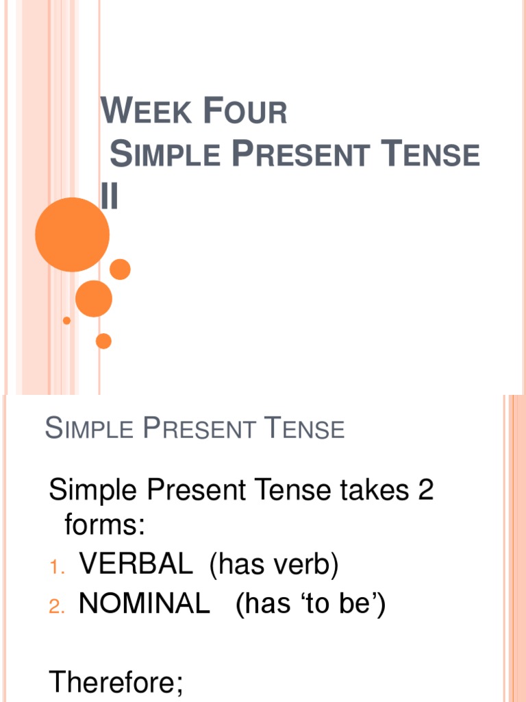Simple Present Tense Overview | PDF | Verb | Grammatical Tense