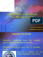 ZAGAĐENJE ATMOSFERE-globalni Efekti