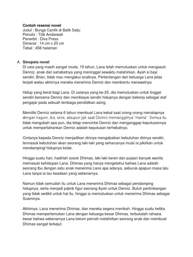 Contoh Resensi Novel 2