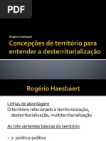 Concepções de território para entender a desterritorialização