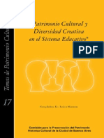 Patrimonio Cultural y Diversidad Creativa en el sistema Educativo - Vol. 17