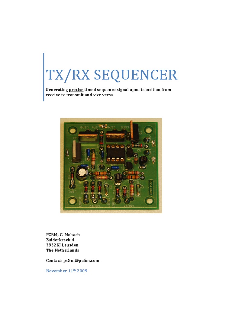TX RX Sequencerv2 | PDF | Amplifier | Power Supply