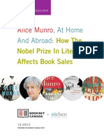 Alice Munro, at Home and Abroad: How The Nobel Prize in Literature Affects Book Sales