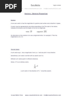 Download General Properties of Vectorsalgebra revision notes from A-level Maths Tutor by A-level Maths Tutor SN19070875 doc pdf