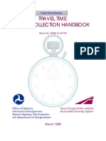 Travel Time Data Collection Handbook Guide