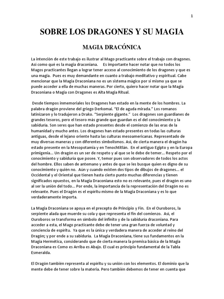 Magia Draconica | Dragon | Rituals