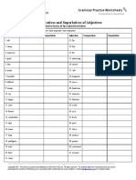 Comparatives and Superlatives