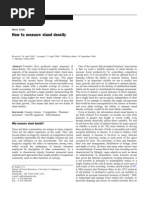 How To Measure Stand Density