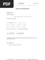 Download Vector Equationsalgebra revision notes from A-level Maths Tutor by A-level Maths Tutor SN19072347 doc pdf