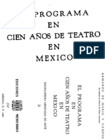 El programa en cien años de teatro en México