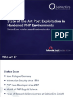 State of the Art Post Exploitation in Hardened PHP Environments