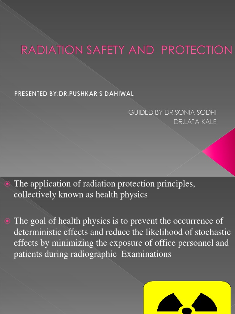 Radiation Safety and Protection PDF Ionizing Radiation X Ray