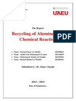 Recycling of Aluminum by Chemical Reaction: The Report