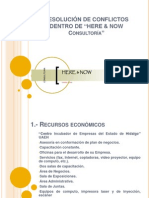 RESOLUCIÓN DE CONFLICTOS HERE & NOW