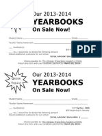 Yearbook Order Form