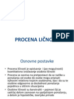 5procena Licnosti - Vezbe 2013