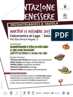 Calceranica, 17 dicembre ore 20.30, Alimentazione e benessere