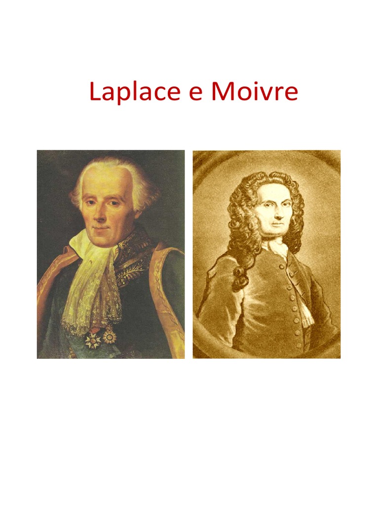 Laplace e Moivre Probabilidade Ciência