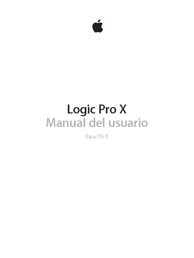 Logic Pro X Manual Del Usuario | PDF | Apple Inc. | Mac OS